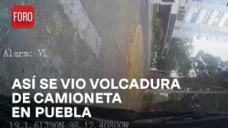 Choque de transporte público y auto en Puebla; hay 5 heridos tras volcadura - Las Noticias