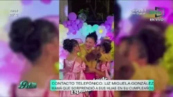 Liz Miguela González emocionó a todos al llegar de sorpresa de España para el cumple de sus hijas Liz Miguela González emocionó a todos al llegar de sorpresa de España para el cumple de sus hijas