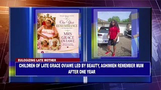 Children Of Late Grace Oviawe Led By Beauty, Aghimien Remember Mum After One Year
