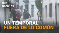 BORRASCA LEONARDO | RIESGO de DERRUMBES en GRAZALEMA (CÁDIZ), que vive su PEOR INUNDACIÓN en 60 AÑOS