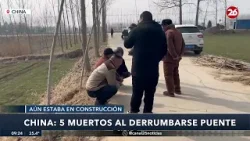 ?? CHINA | 5 muertos al derrumbarse puente en la provincia de Jiangsu