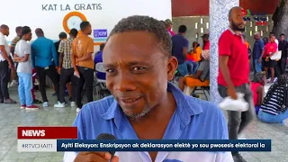 Ayiti Eleksyon - Enskripsyon ak deklarasyon elektè yo sou pwosesis elektoral la