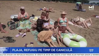 Vadul lui Vodă beach, crowded with people eager to relax on the banks of the Dniester