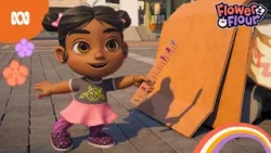 Tutu makes an art sculpture with Flower and friends 🎨 | Flower & Flour | ABC Kids