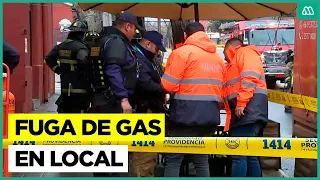 Explosion in Providencia: Gas leak at commercial property mobilizes firefighters