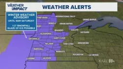 The morning forecast for Friday, March 6