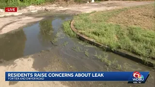 New Orleans East residents raise concerns about street leak