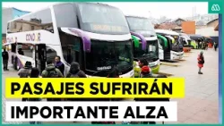 ¡Alza para semana santa! Pasajes de buses tendrán importante aumento en su valor