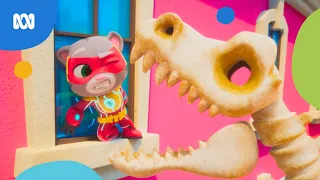 Dinosaur skeletons have come to life! 🦖🦸 | Talking Tom Heroes: Suddenly Super | ABC Kids