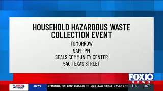 Household hazardous waste collection event