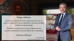 VIDEO//Sărbători Pascale binecuvântate! - Lucian Braniște, primarul Municipiului Vaslui