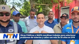Ministry of Public Works and INAPA coordinate efforts to resolve pipe and street issues in SFM