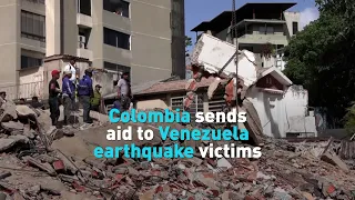 Colombia sends aid to Venezuela earthquake victims