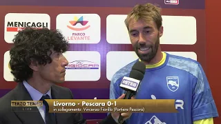 Livorno vs. Pescara 0-1, Fiorillo: "I wanted to help the team"