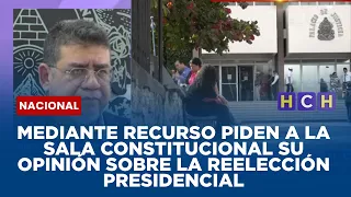 Mediante recurso piden a la Sala Constitucional su opinión sobre la reelección presidencial