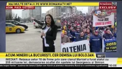Minerii vin să protesteze în fața Guvernului