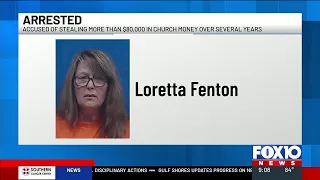 George County MS authorities arrest woman for allegedly embezzling more than $80,000 in church mo...