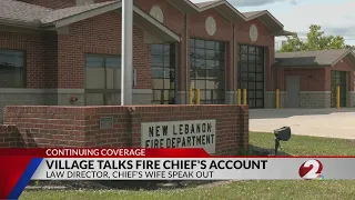 Village talks fire chief's account