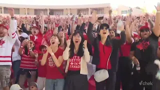 Fans erupt with joy after Canada defeats South Africa in World Cup knockout game