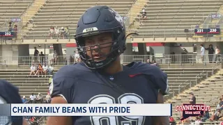 Ty Chan's family fired up to see he's a UConn Football Team Captain