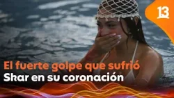 ¡Con fuerte golpe! El accidentado piscinazo de Skarlet Labra como reina de Viña l Tu Día