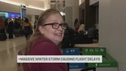 Massive winter storming causing local flight delays