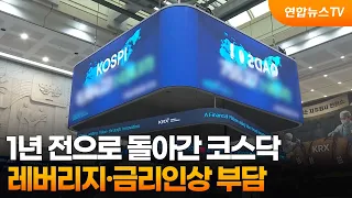 KOSDAQ back to where it was a year ago... Burdened by leverage and interest rate hikes / Yonhapne...