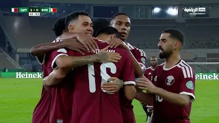 ملخص مباراة قطر 2-0 البحرين | أهداف وملخص كامل المباراة | خليجي 27