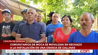Moca residents mobilize to protest the installation of a chicken farm