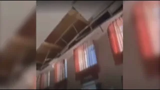 Астанадағы ескі вокзалдың төбесі опырылып түсті