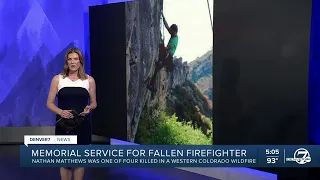 Memorial service for fallen firefighter held Saturday
