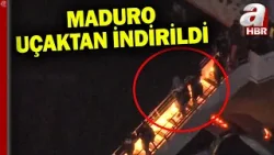 FBI ajanları Maduro'yu uçaktan indirdi! | A Haber