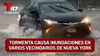 Tormenta causa inundaciones en varios vecindarios de Nueva York