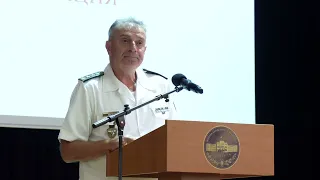 Лекция на началника на отбраната адмирал Емил Ефтимов пред офицерите от ВА „Г. С. Раковски“
