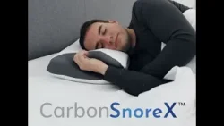 Carbon SnoreX Pillow כרית חדשנית 8 ב-1. תמיכה בצוואר המסייעת בהפחתת נחירות. הגנה מוגברת נגד חיידקים.