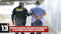 Presunto asaltante con cinco antecedentes es capturado tras robar a repartidor