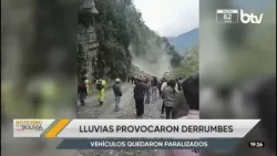 Lluvias provocaron derrumbes en al menos siete puntos de la carretera a Sud Yungas Lluvias provocaron derrumbes en al menos siete puntos de la carretera a Sud Yungas