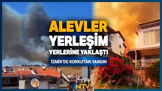 Breaking News: Frightening Fire in İzmir! Flames Reach Houses, Residential Complexes Being Evacua...