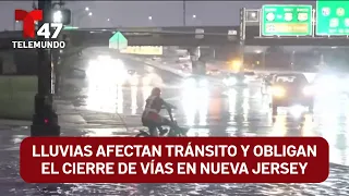 Lluvias afectan tránsito y obligan el cierre de vías en Nueva Jersey