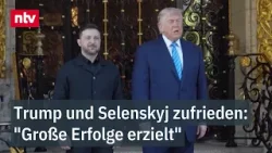 Trump und Selenskyj zufrieden: "Große Erfolge erzielt" - Knackpunkt Gebietsabtretungen Trump und Selenskyj zufrieden: "Große Erfolge erzielt" - Knackpunkt Gebietsabtretungen