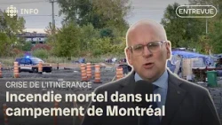 Woman dies after fire at Montreal encampment
