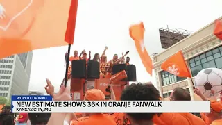 New estimate shows 36,000 participated in Oranje Fanwalk