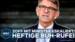 LEIPZIGER BUCHMESSE: Streit um Minister schaukelt sich weiter hoch – Buh-Rufe übertönen Weimer-Rede!