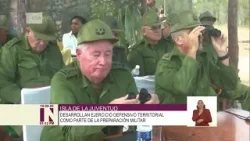Participa ministro de las FAR en ejercicio defensivo en la Isla de la Juventud
