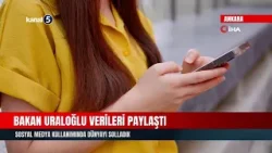 Bakan Uraloğlu Verileri Paylaştı | Sosyal Medya Kullanımında Dünyayı Solladık