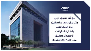 مؤشر سوق دبي يتراجع بعد جلستين من المكاسب بنهاية تداولات الأسبوع ويغلق عند 5957.23 نقطة