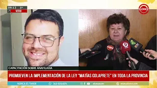 Realizaron una capacitación sobre anafilaxia en promoción de la Ley "Matías Colaprete" - 30/06/26
