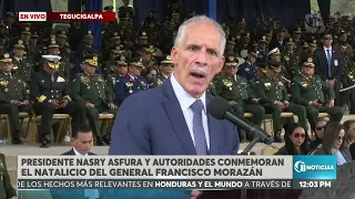 "Here we stand, facing forward with full courage": Asfura's speech in commemoration of Francisco ...