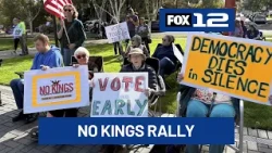 Thousands march in downtown Portland for ‘No Kings’ rally