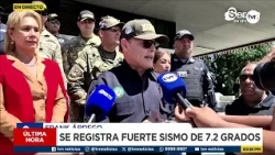 Minister Ábrego urges calm and requests clear paths for emergency services following earthquake